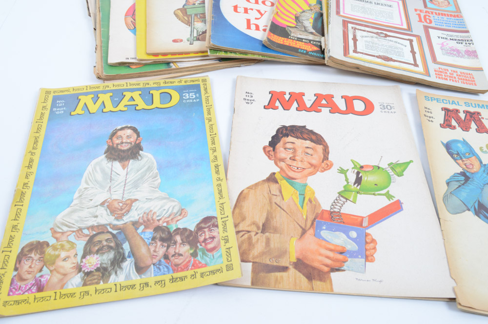 Collection of Vintage "Mad" Magazines