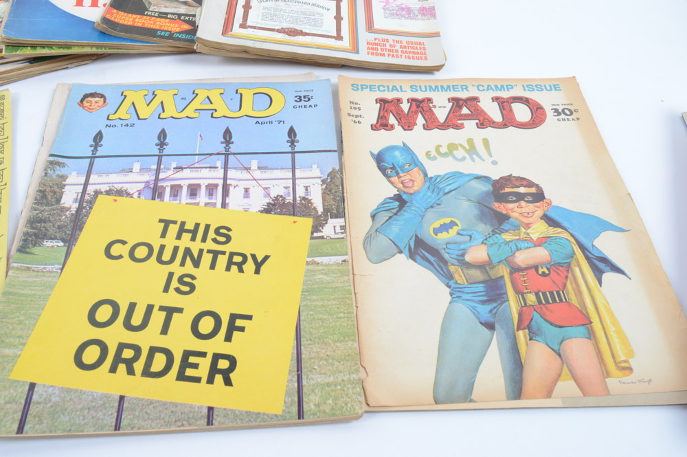 Collection of Vintage "Mad" Magazines