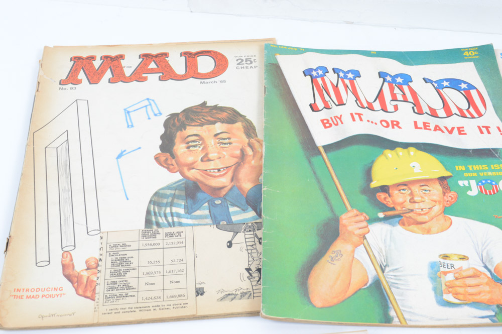 Collection of Vintage "Mad" Magazines