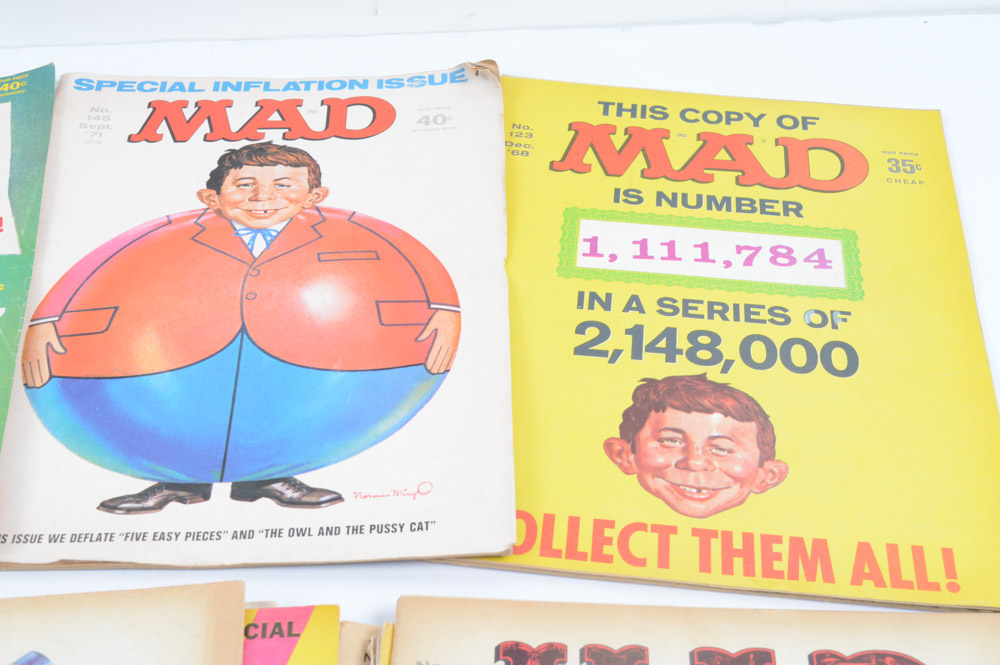 Collection of Vintage "Mad" Magazines