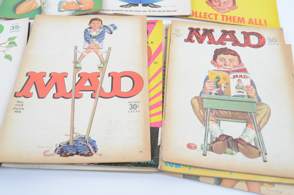 Collection of Vintage "Mad" Magazines