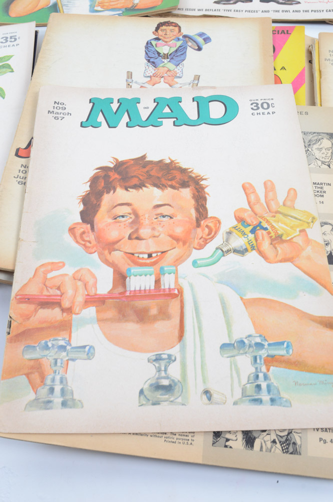 Collection of Vintage "Mad" Magazines
