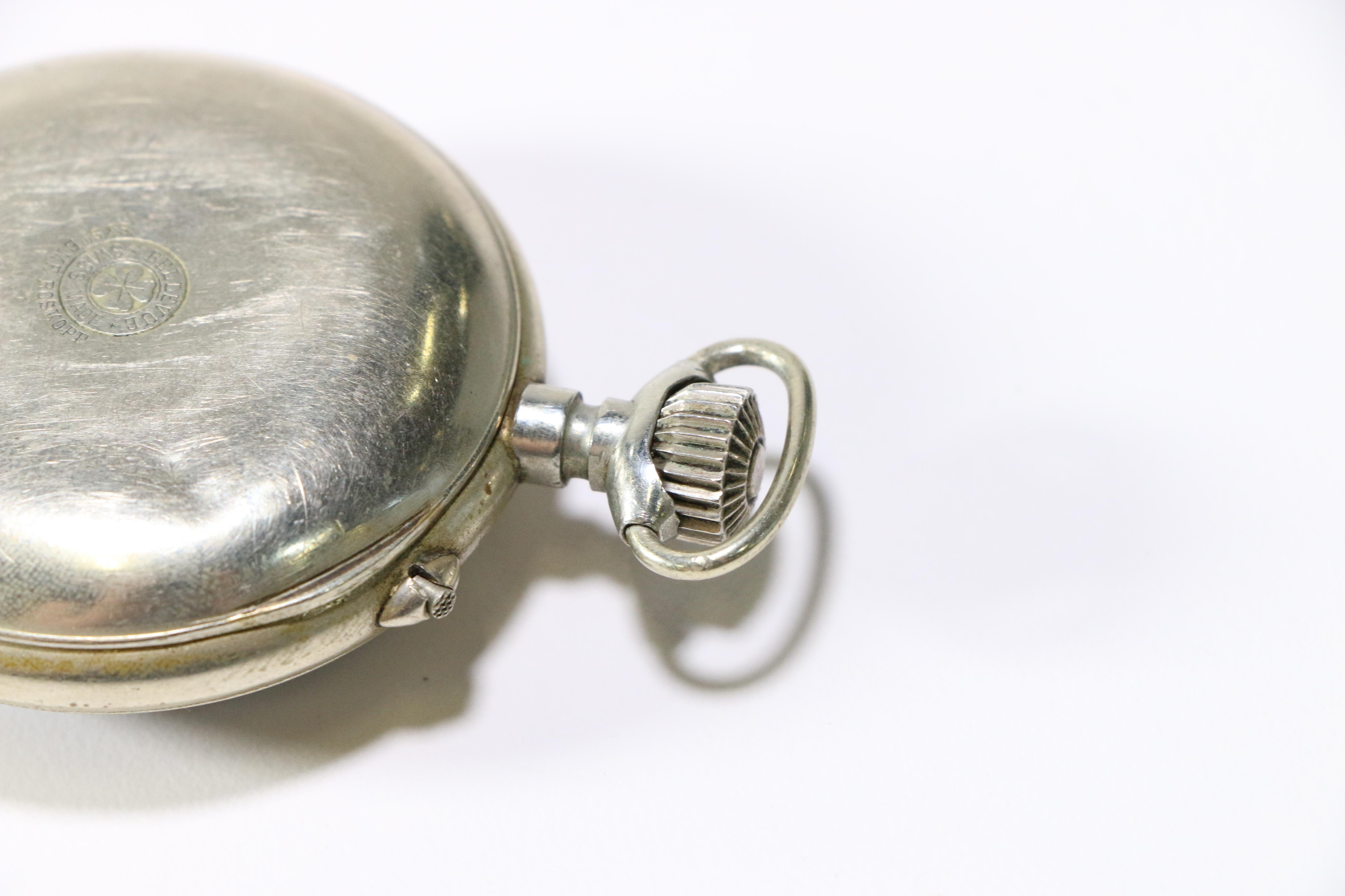 Bellevue Nickel Pocket Watch