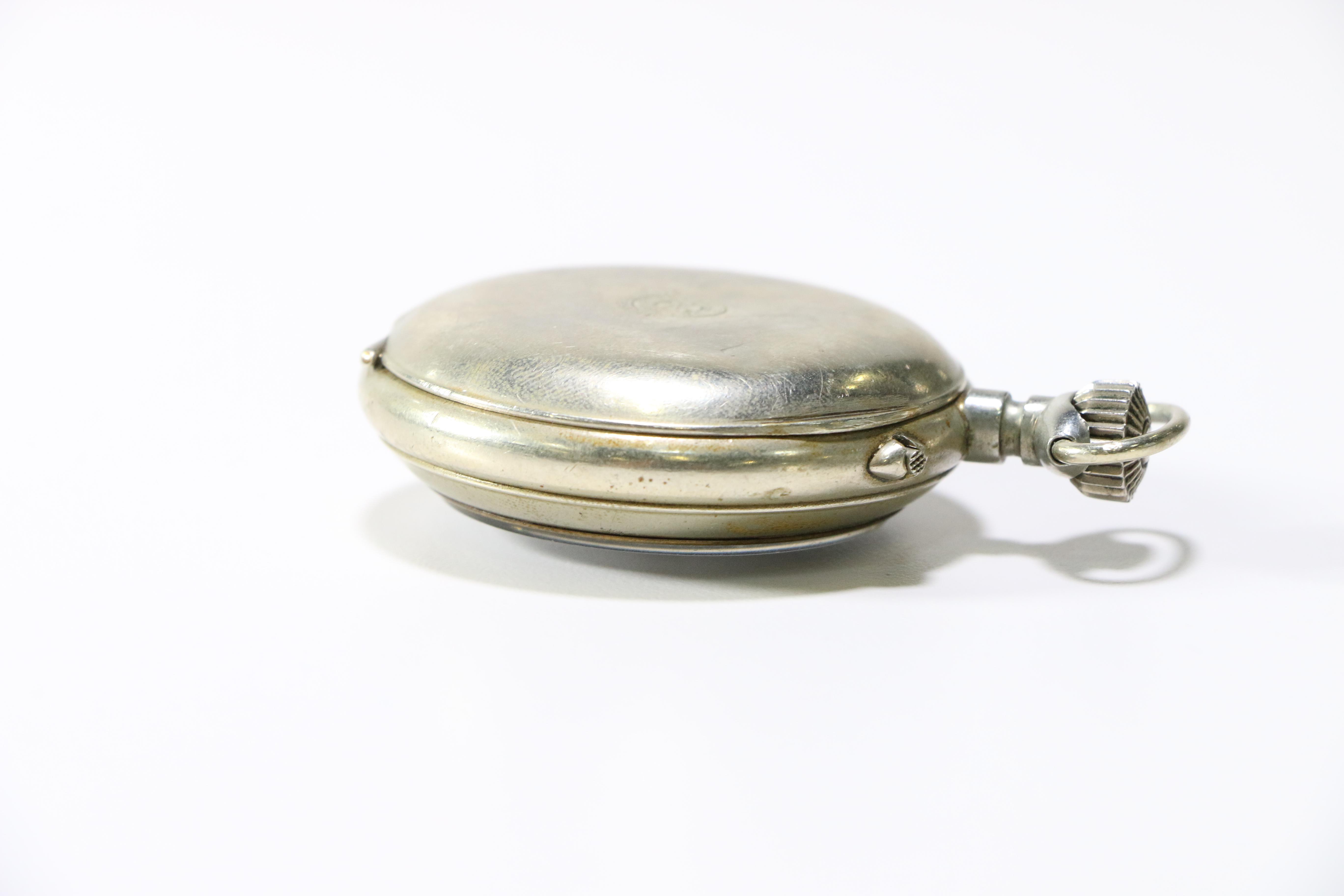 Bellevue Nickel Pocket Watch