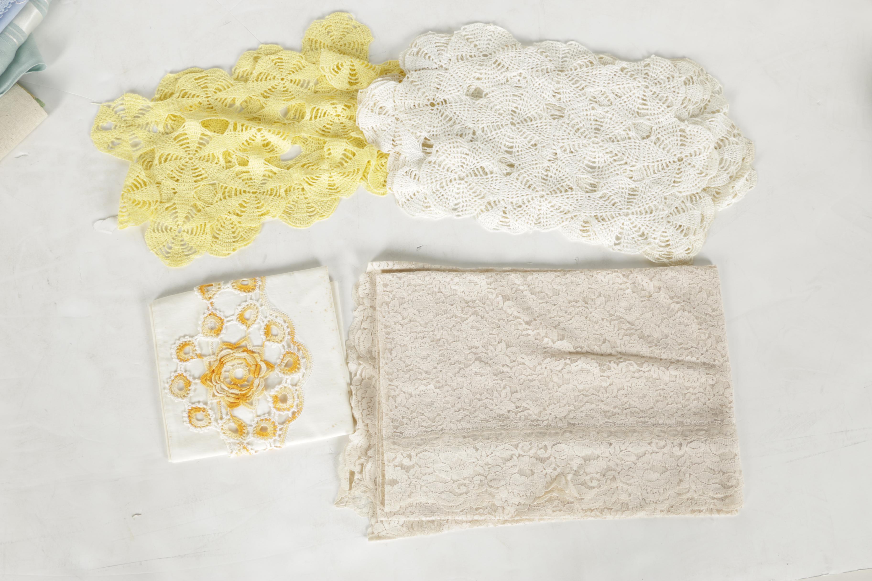 Vintage Kitchen Linens and Doilies