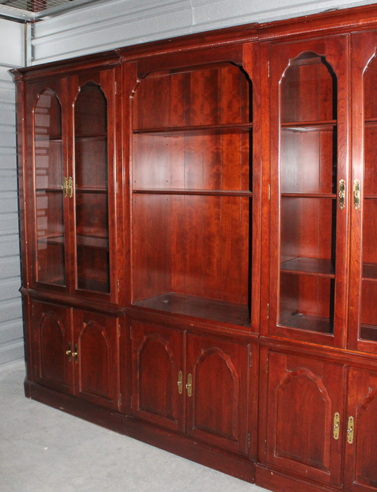Knob Creek Six-Piece Library Wall With Cabinets