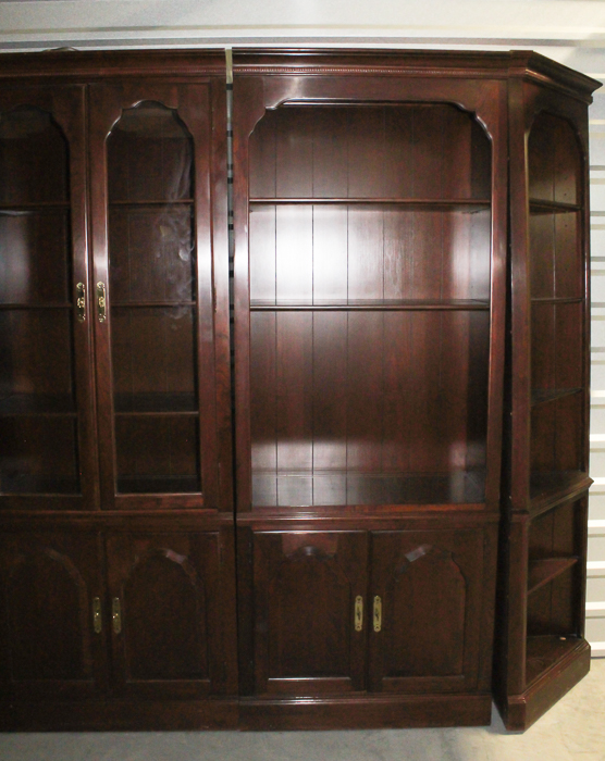 Knob Creek Six-Piece Library Wall With Cabinets