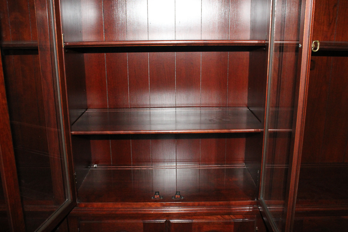 Knob Creek Six-Piece Library Wall With Cabinets