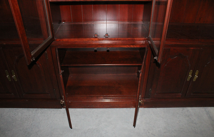 Knob Creek Six-Piece Library Wall With Cabinets