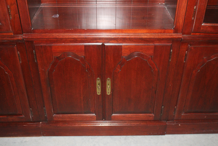 Knob Creek Six-Piece Library Wall With Cabinets