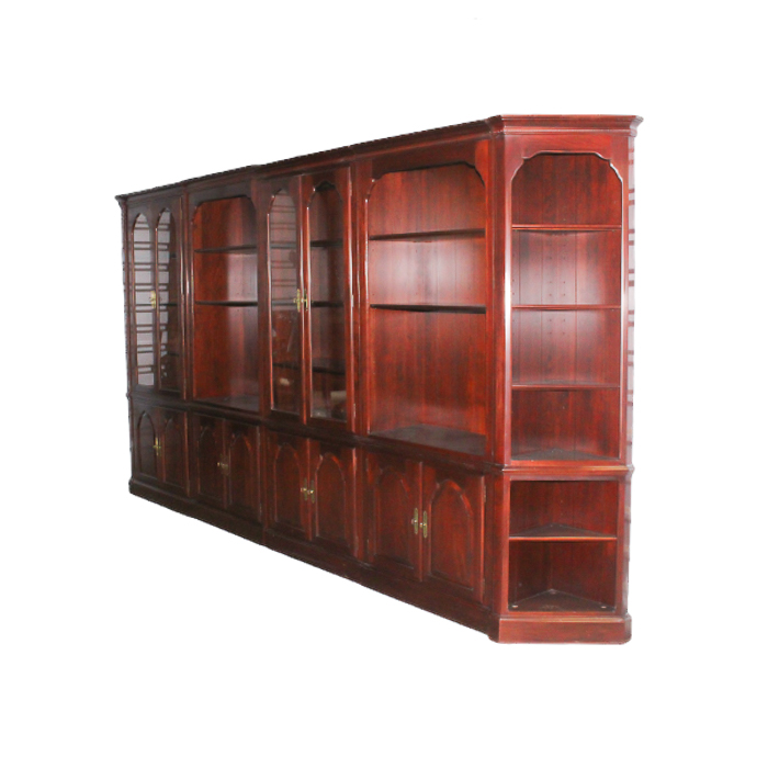 Knob Creek Six-Piece Library Wall With Cabinets