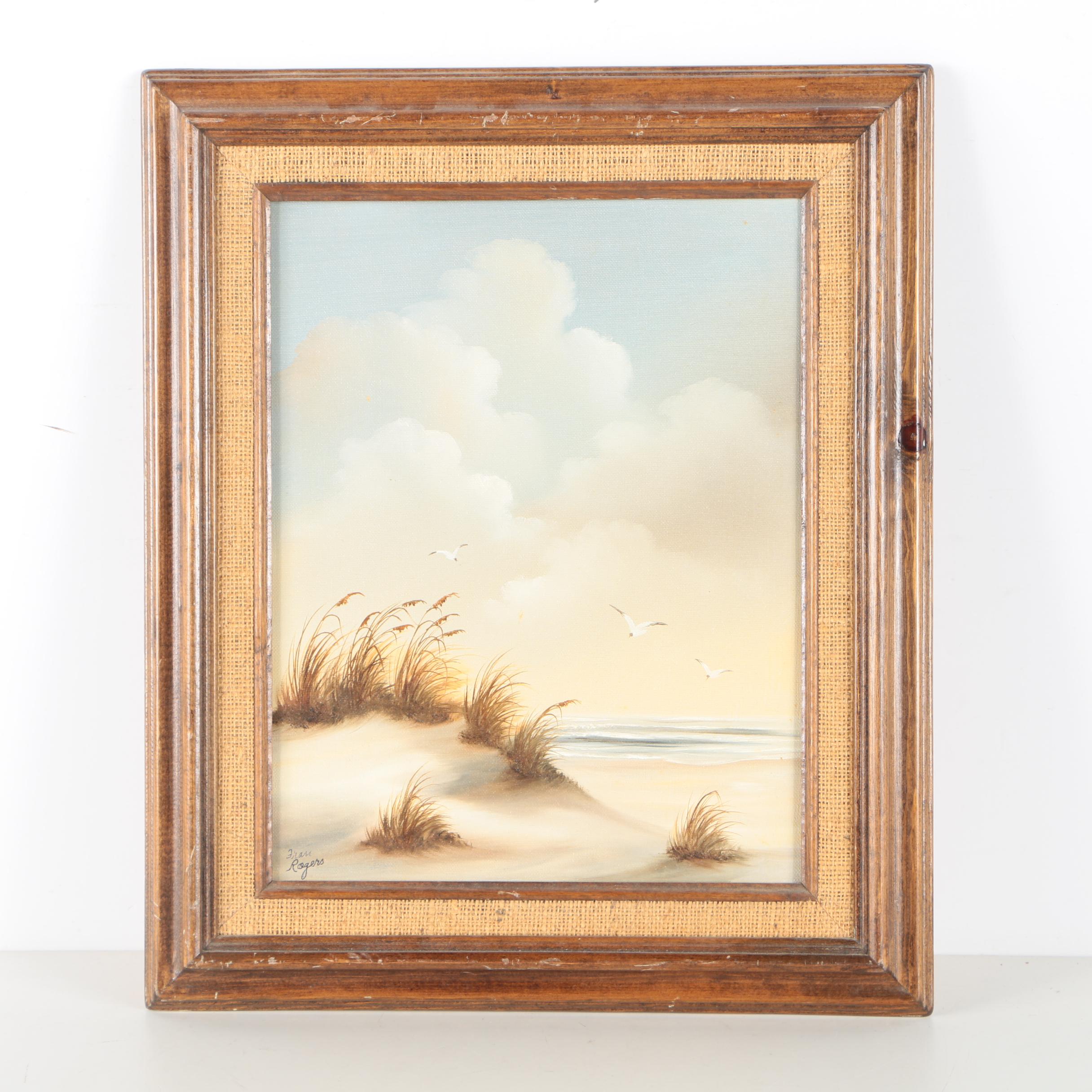 Fran Rogers Oil Painting of Sand Dunes