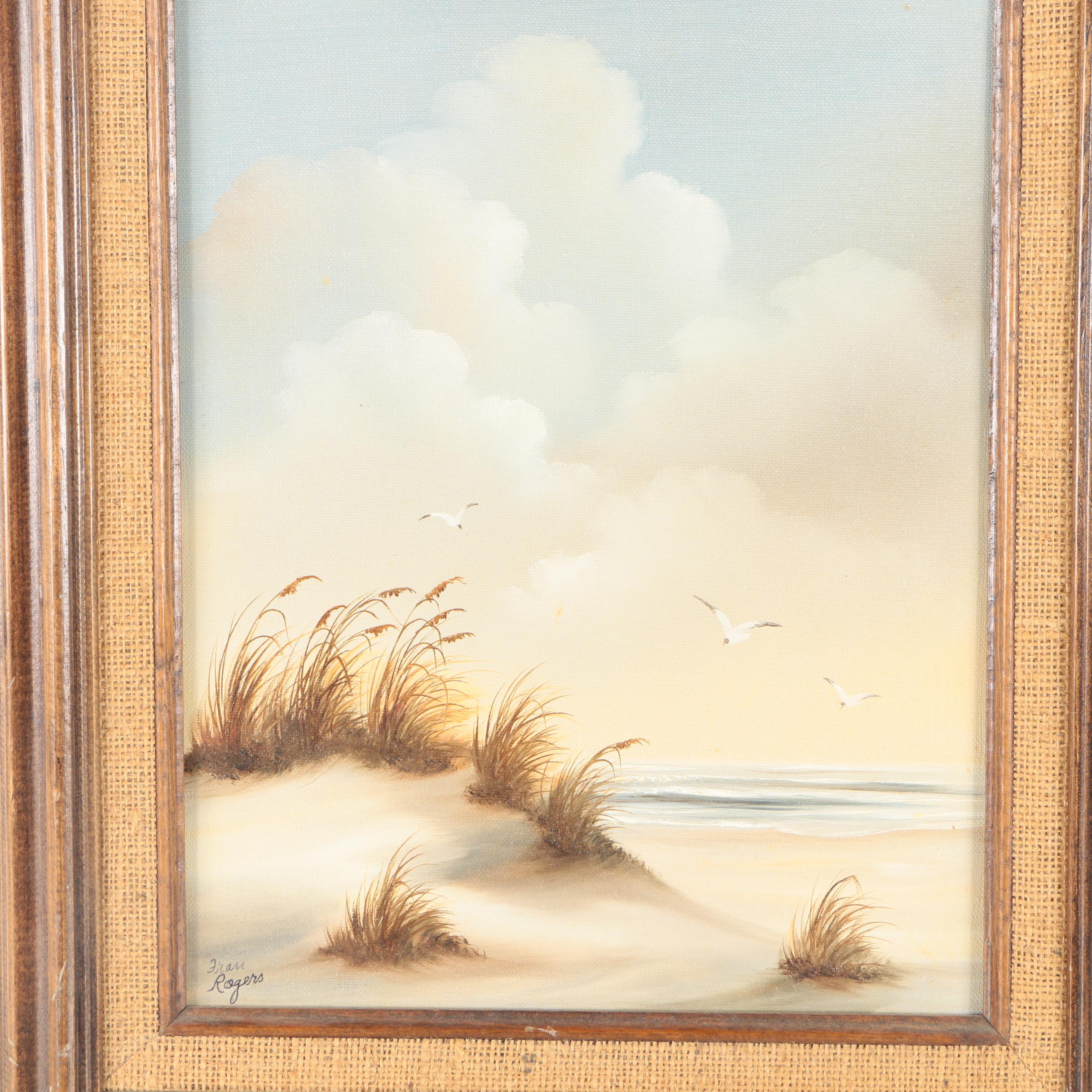 Fran Rogers Oil Painting of Sand Dunes