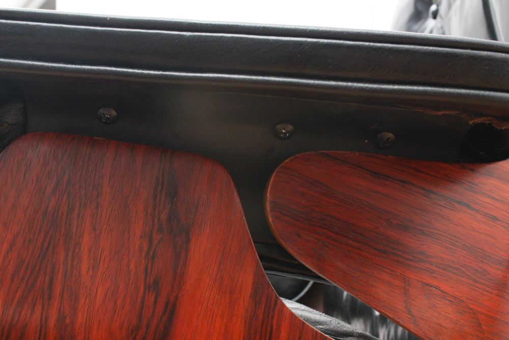 Rare 1956 Rosewood Eames Lounge Chair with Later Ottoman