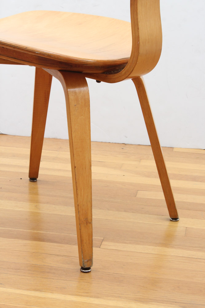 1950s Era Thonet Blonde Walnut Bentwood Chair