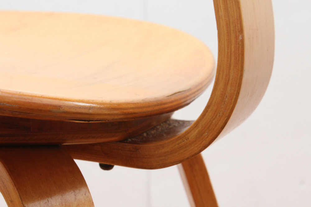 1950s Era Thonet Blonde Walnut Bentwood Chair