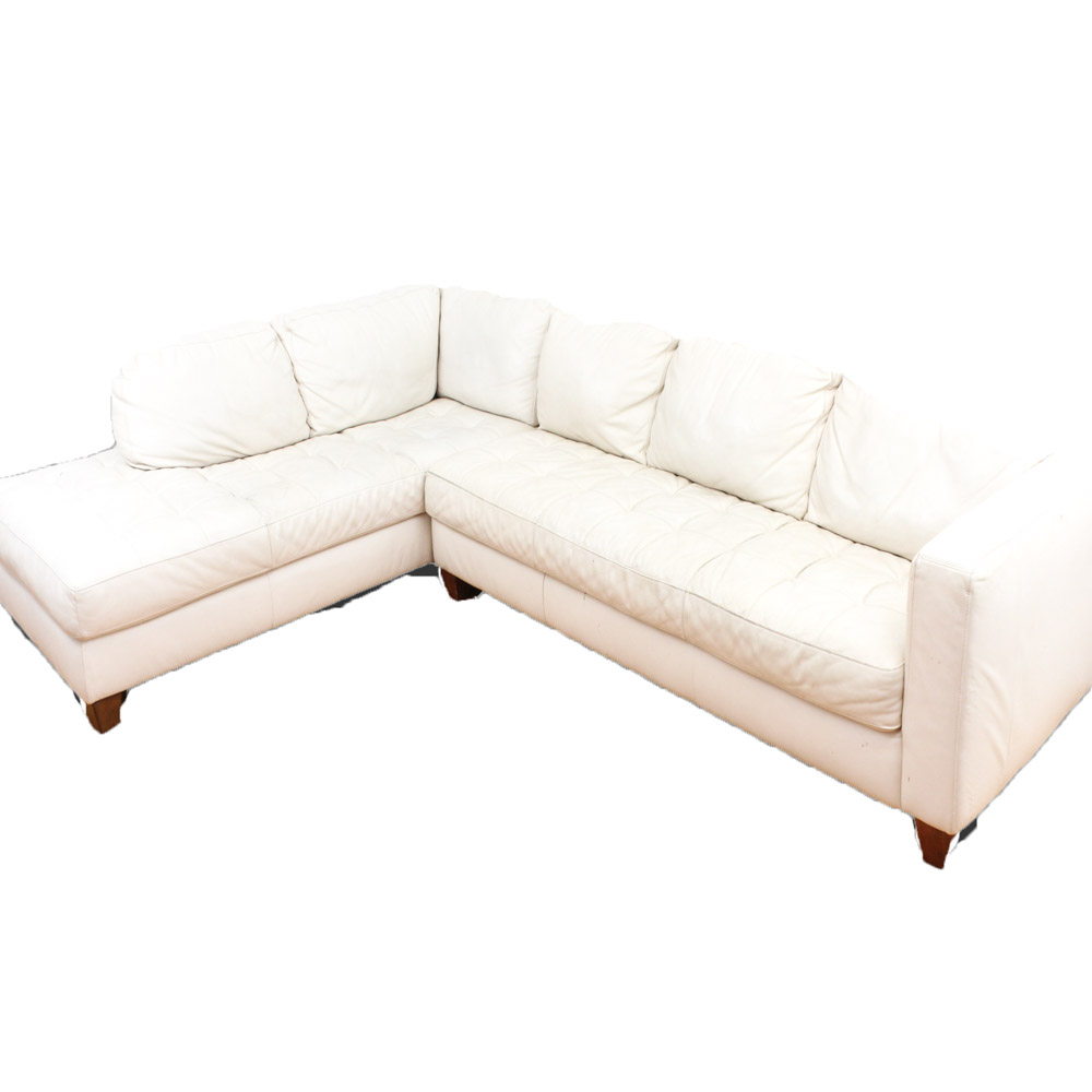 Natuzzi Editions by Interior Concepts Leather Sectional Sofa