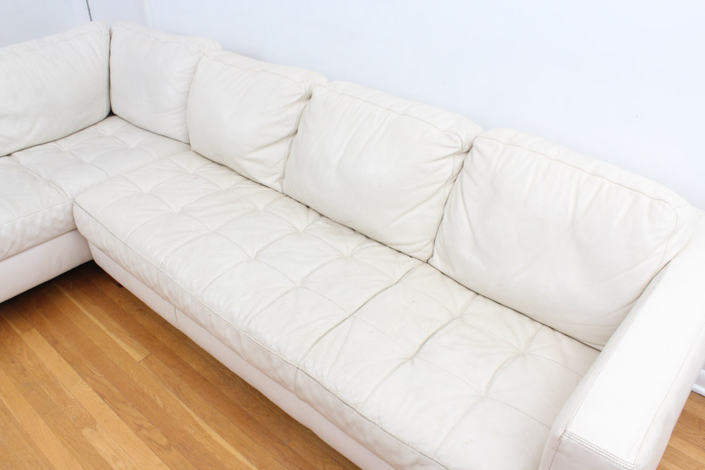 Natuzzi Editions by Interior Concepts Leather Sectional Sofa