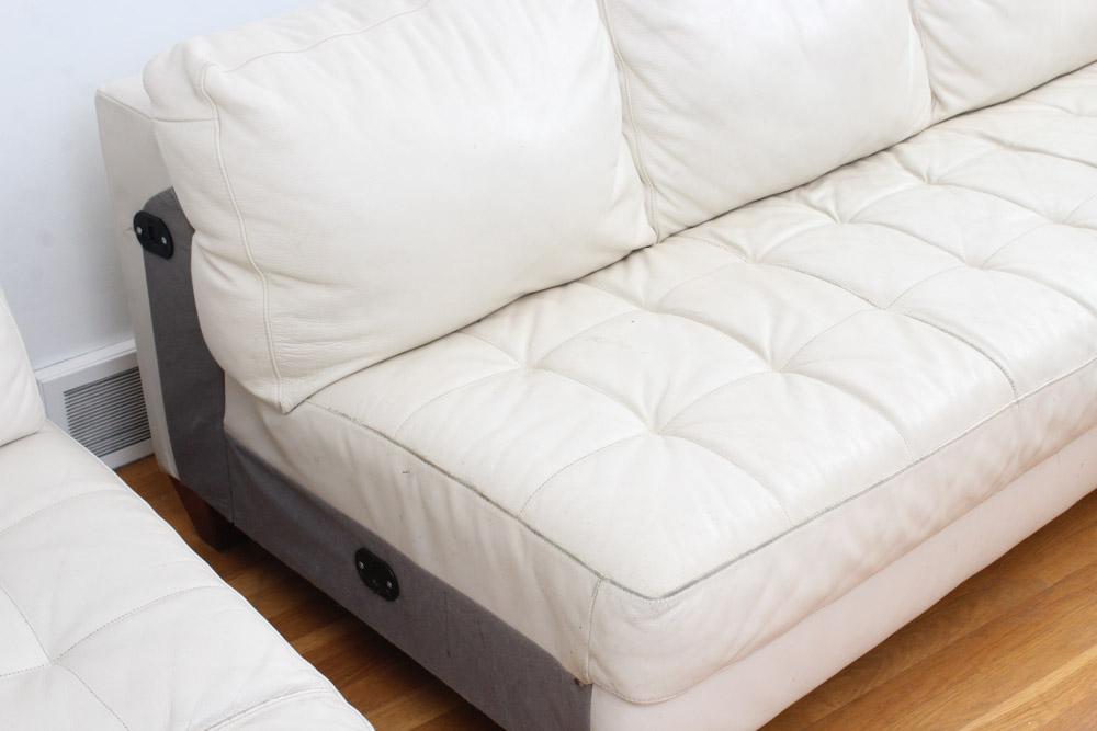 Natuzzi Editions by Interior Concepts Leather Sectional Sofa