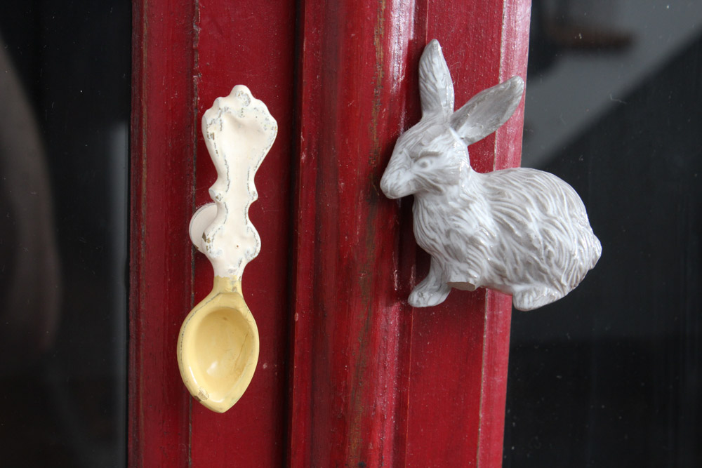 "Rojo" Red Tall Cabinet by Crate & Barrel