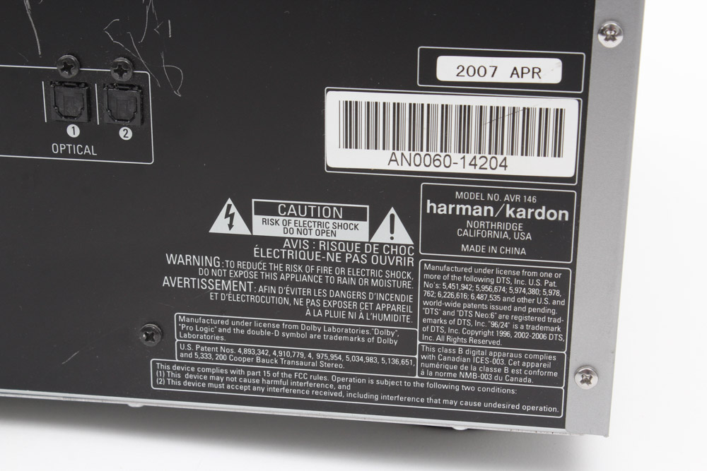 Harman Kardon AVR 146 Receiver
