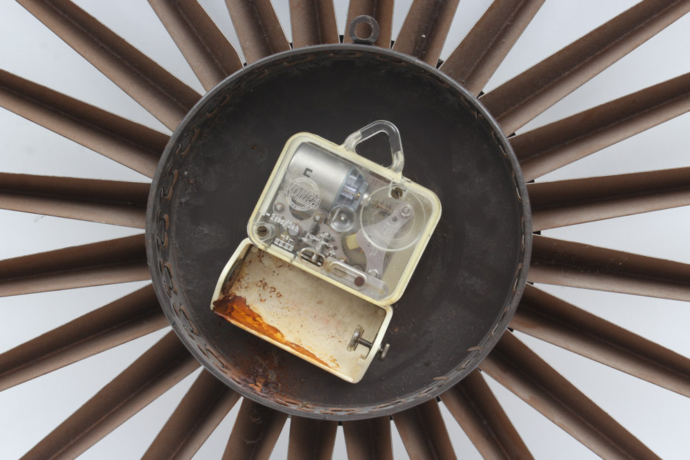 Mid Century Modern Elgin Starburst Wall Clock