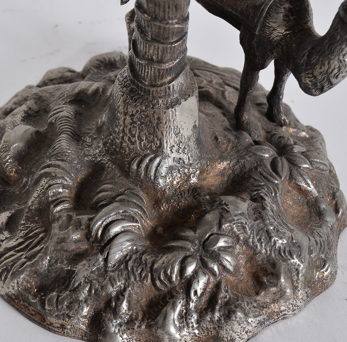 Antique English Crystal Compote with Camel Motif