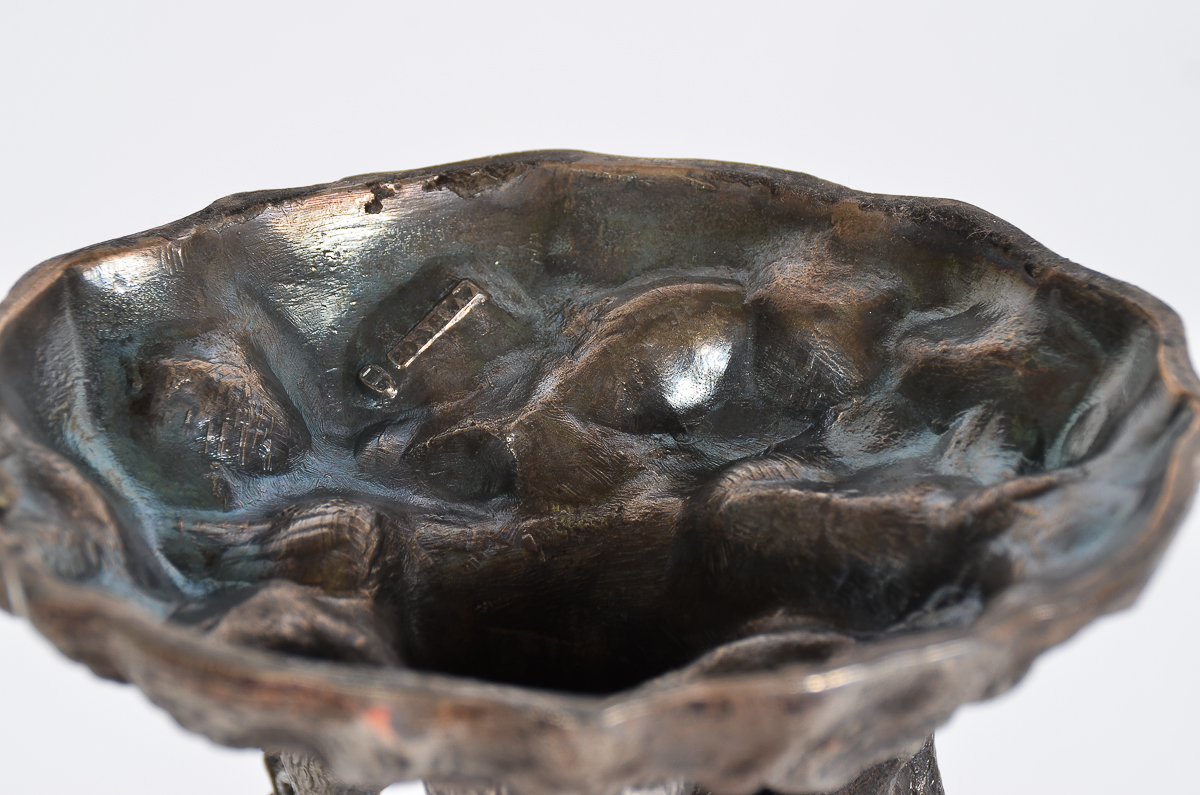 Antique English Crystal Compote with Camel Motif