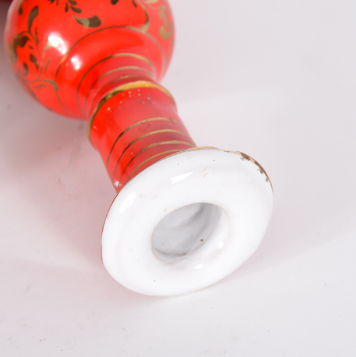 Antique Ceramic Hookah Pieces with 19th Century Shah of Iran Portraits