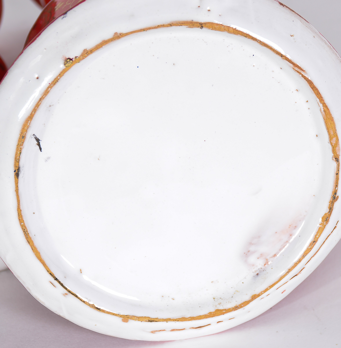 Antique Ceramic Hookah Pieces with 19th Century Shah of Iran Portraits