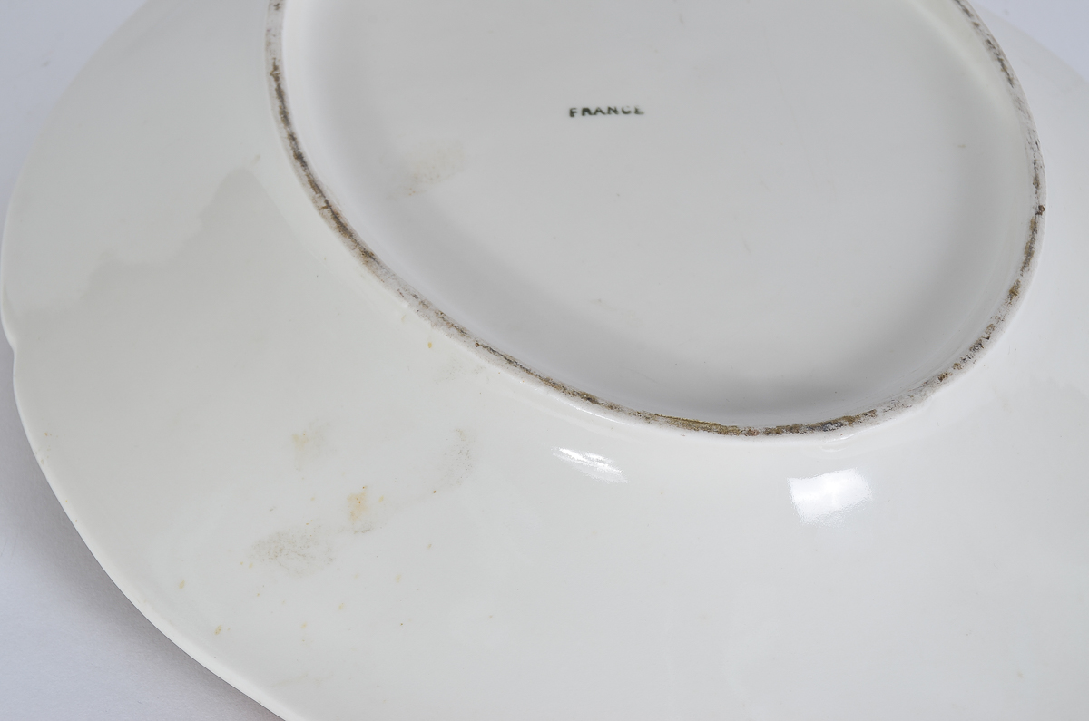 Antique French Hand-Painted Porcelain Bowl