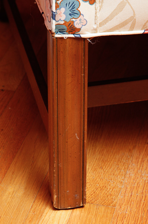 Floral Upholstered Wingback Chair by Heritage