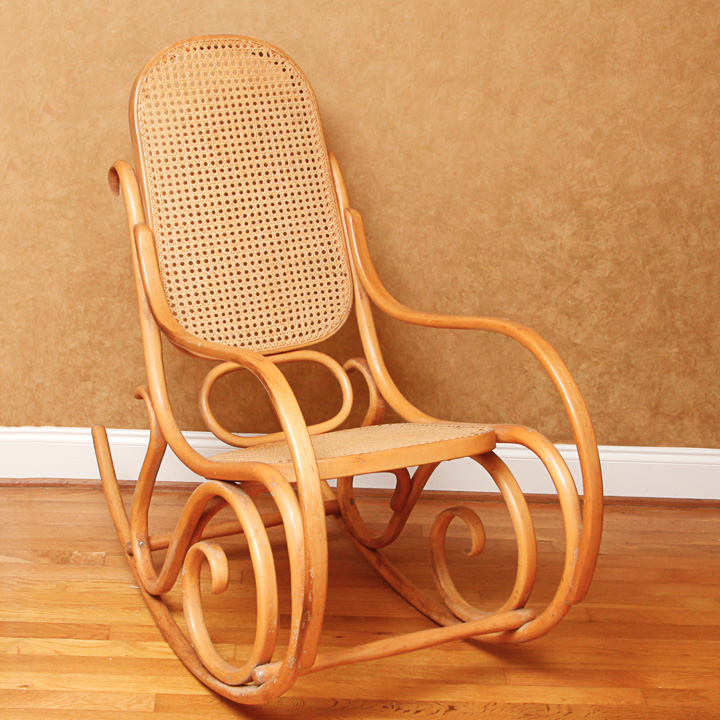 Thonet-Style Bentwood Rocking Armchair