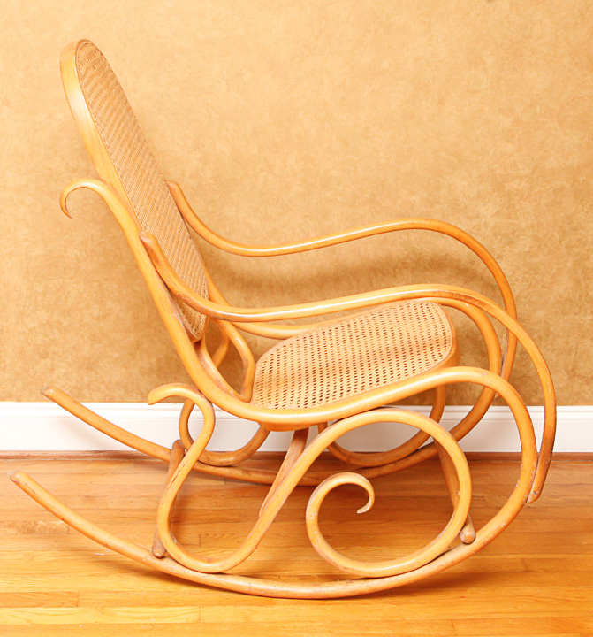 Thonet-Style Bentwood Rocking Armchair