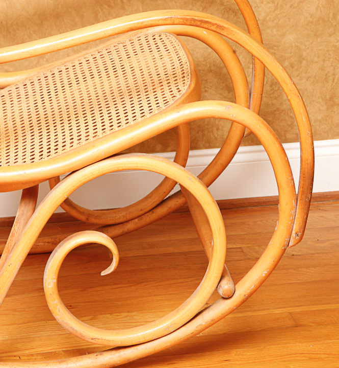 Thonet-Style Bentwood Rocking Armchair