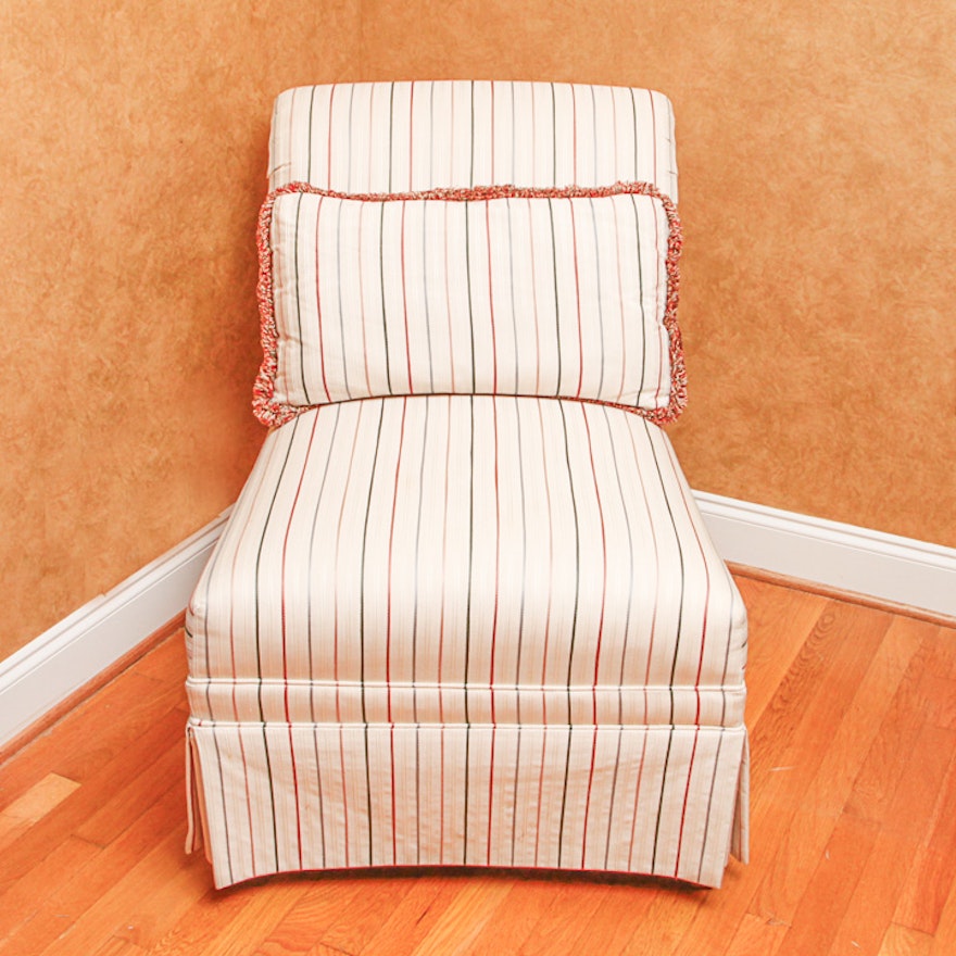 Pin-Striped Side Chair by Heritage