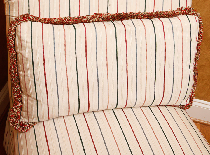 Pin-Striped Side Chair by Heritage