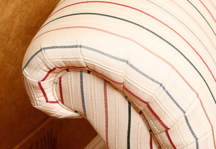 Pin-Striped Side Chair by Heritage