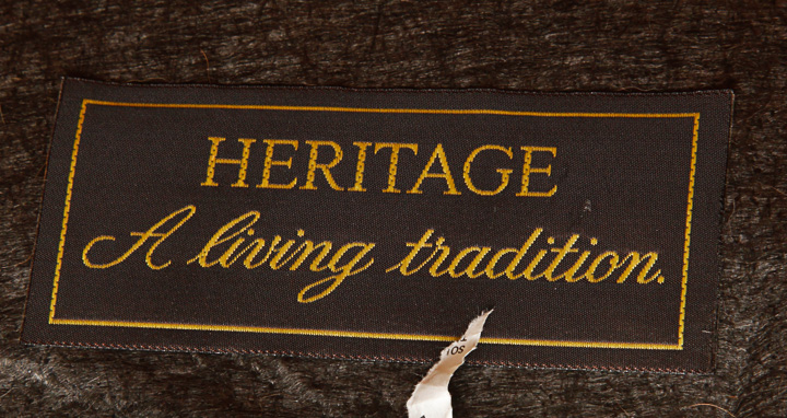 Pin-Striped Side Chair by Heritage