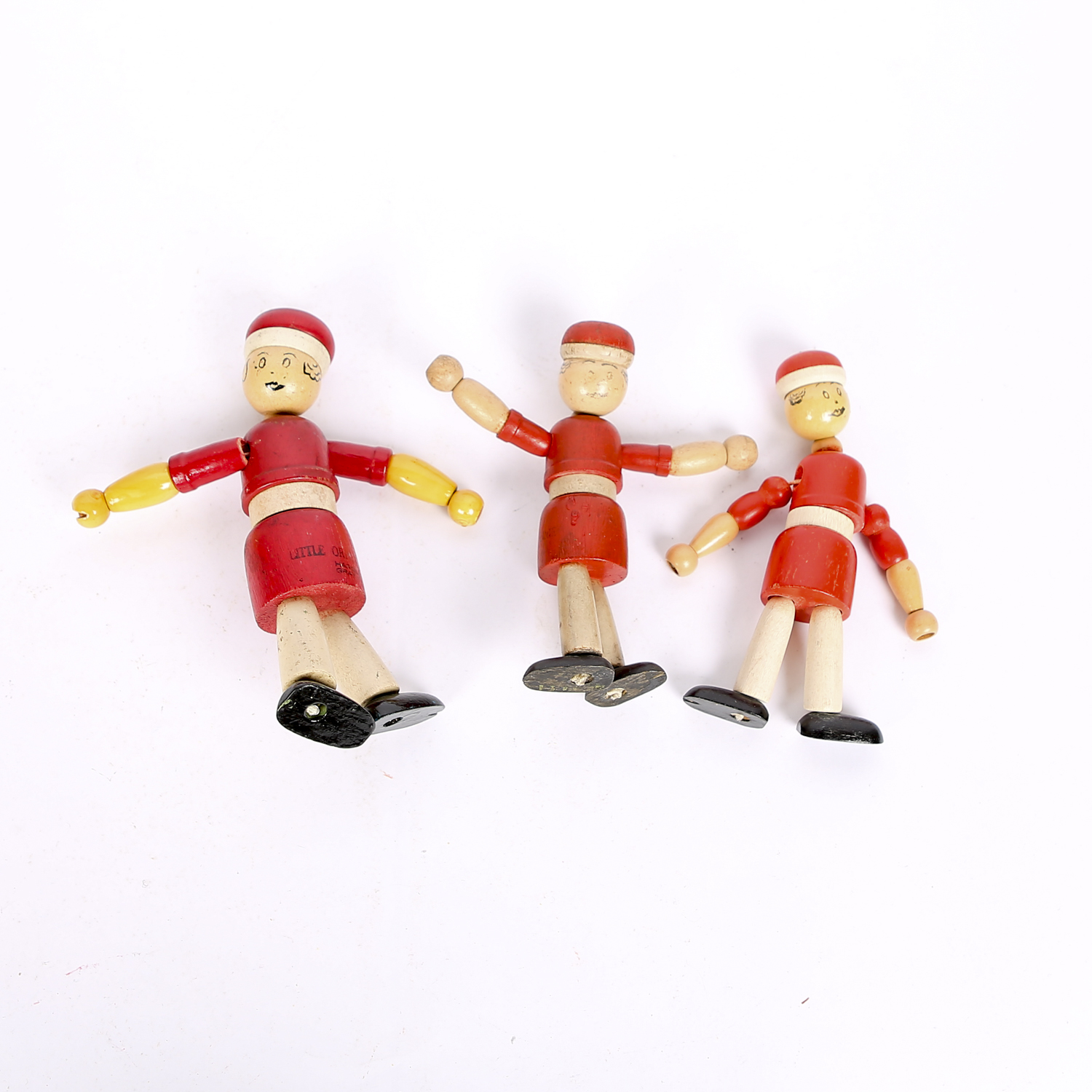 Set of Harold Gray "Little Orphan Annie" Wooden Dolls