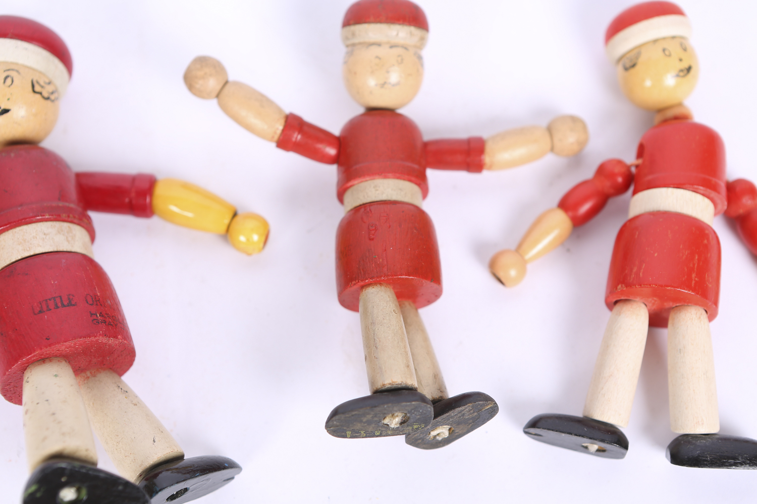 Set of Harold Gray "Little Orphan Annie" Wooden Dolls