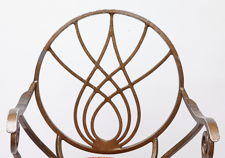 Set of Metal Counter Stools