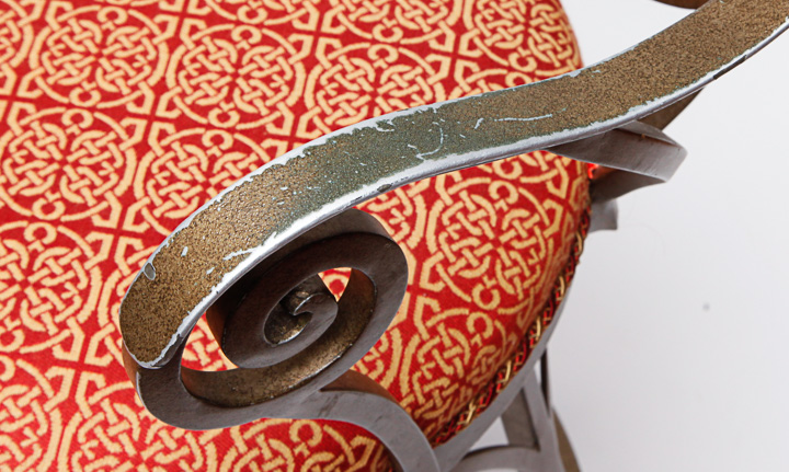 Set of Metal Counter Stools