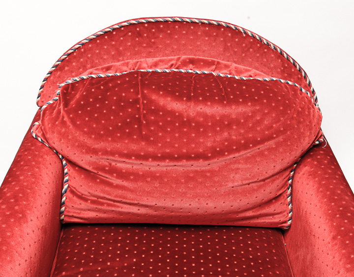 Vintage Red Accent Chair