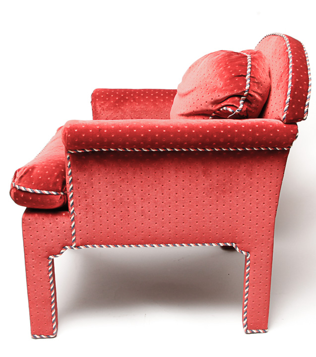 Vintage Red Accent Chair