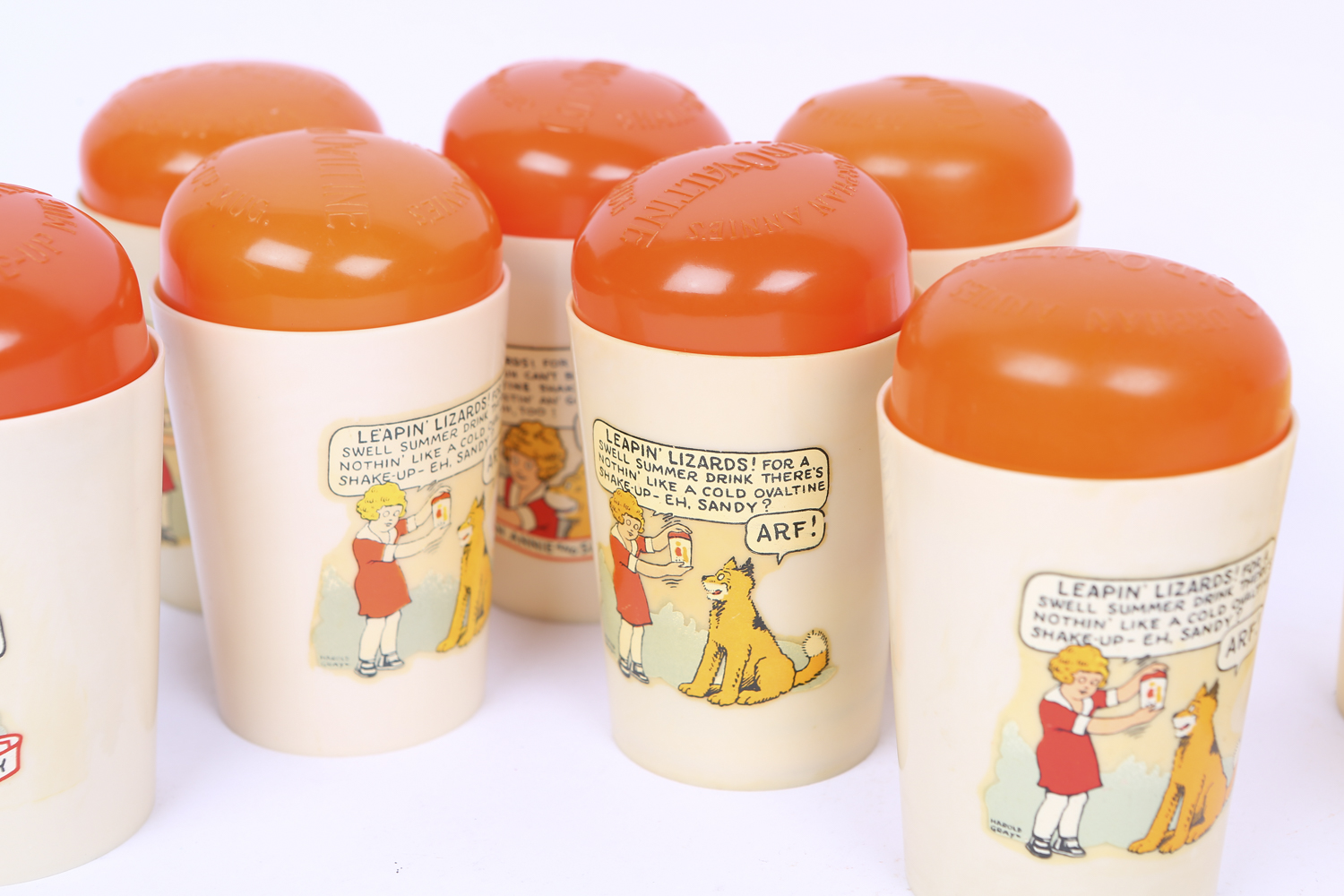 Collection of "Little Orphan Annie" Plastic Ware and Mugs
