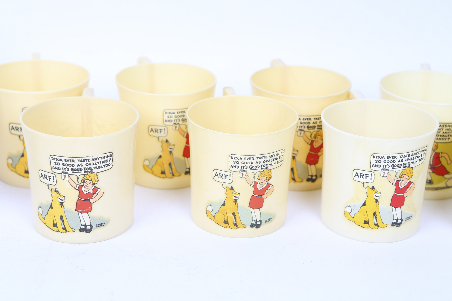 Collection of "Little Orphan Annie" Plastic Ware and Mugs