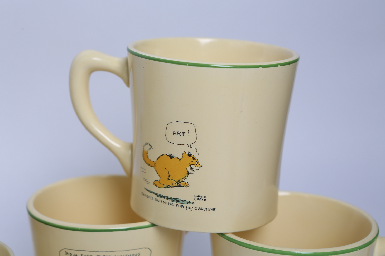 Collection of "Little Orphan Annie" Plastic Ware and Mugs