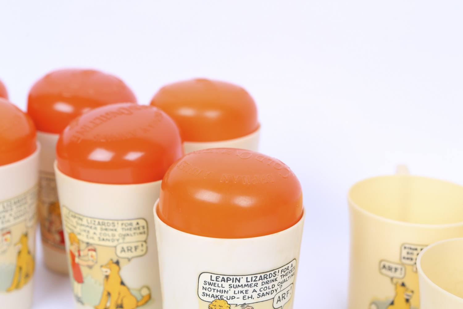 Collection of "Little Orphan Annie" Plastic Ware and Mugs