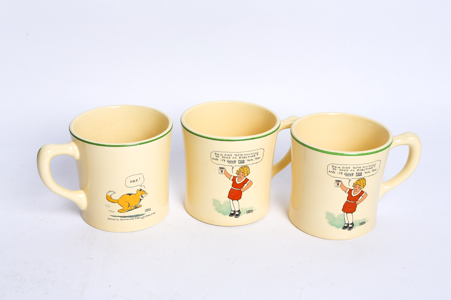 Collection of "Little Orphan Annie" Plastic Ware and Mugs